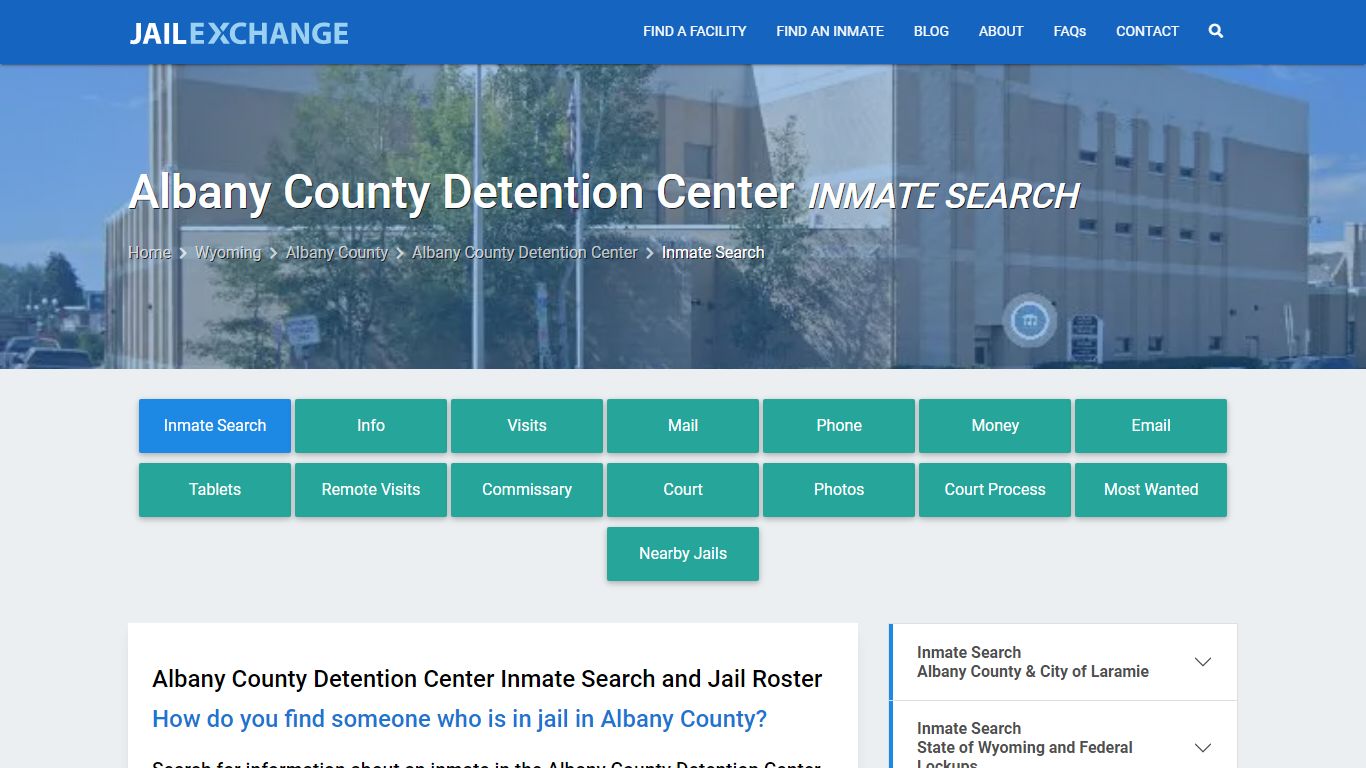 Albany County Detention Center Inmate Search - Jail Exchange